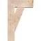 Ekena Millwork Traditional Block Smooth Bracket w/ Offset Brace, Douglas Fir, 7 1/2"W x 20"D x 32"H BKT0806X20X32TRA05SDF - alternate 3